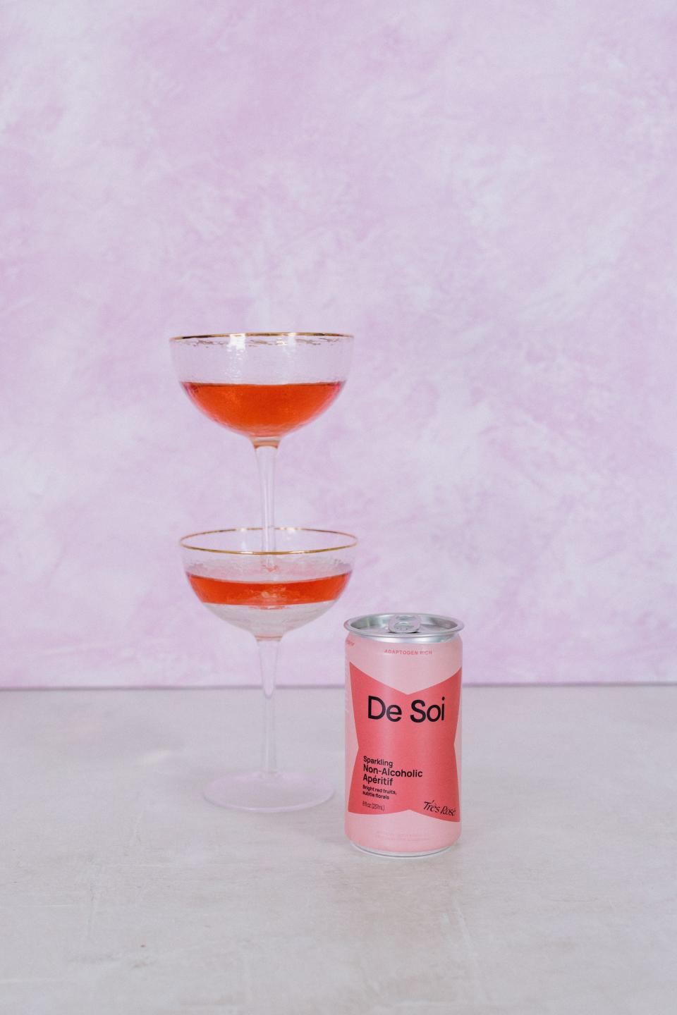 Co-founded by pop star Katy Perry, De Soi launched a line of sparkling non-alcoholic aperitifs in 2022 and released a new Très Rosé in June.