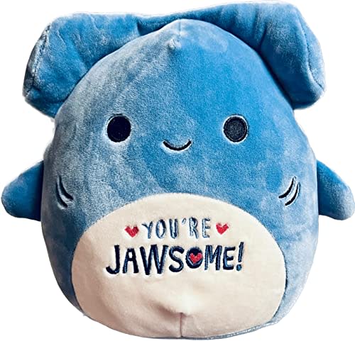 Squishmallows 8-Inch Plush - Join The 2023 Valentine's Day Squad Stuffed Animal Toys (Nitro (Hammerhead Shark))