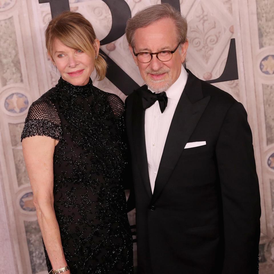 Mikaela's parents: Kate Capshaw and Steven Spielberg (Getty Images)