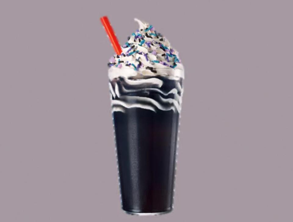 The eclipse-inspired Blackout Slush Float will be available through May 5. Sonic Drive-In