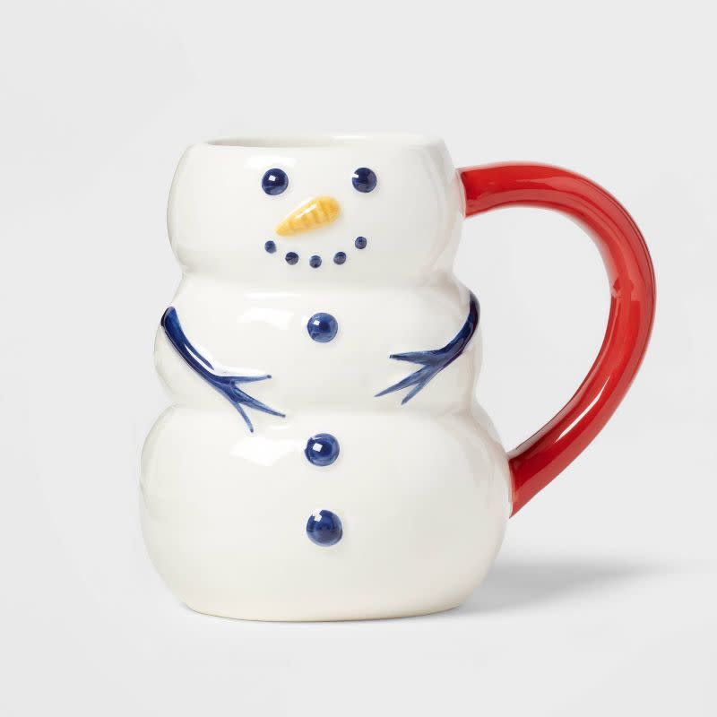Wondershop Earthenware Snowman Mug