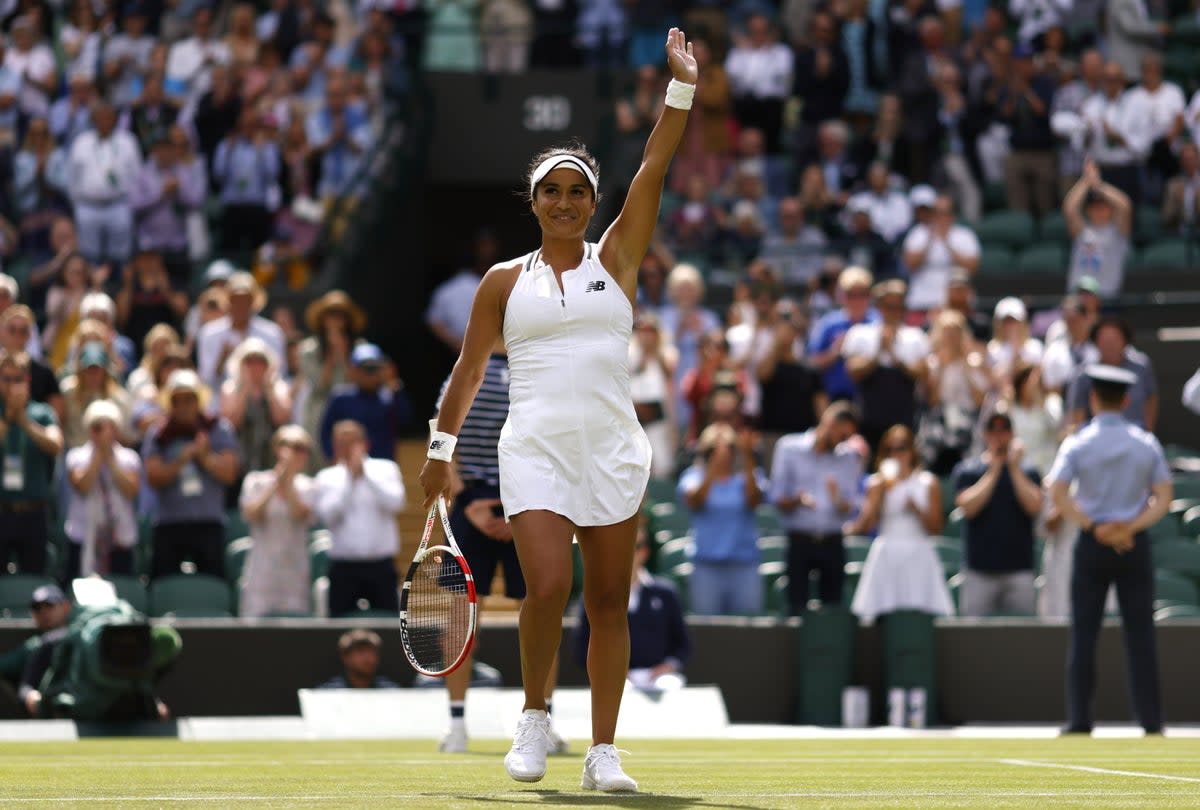 Heather Watson enjoyed her Court One outing (Steven Paston/PA) (PA Wire)