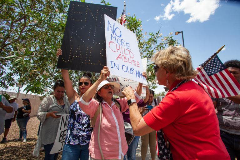 The US Border Patrol has responded to reports that a Facebook group allegedly made up of past and present members was rampant with racist, sexist and xenophobic posts.In an interview with CNN’s Brooke Baldwin, US Border Patrol Chief of Operations Brian Hastings said that “each one of these allegations will be thoroughly investigated”.On Monday, ProPublica reported that a closed Facebook group joined only by invitation contained roughly 9,500 members, thought to be current or past members of the US Border Patrol, which has 20,000 employees. But in his CNN interview, Chief Hastings maintained that the group’s lewd posts, which include comments dismissing deaths of migrants with jokes and photoshopped memes depicting sexual assault, represent the “actions of a few”.The reports of the group came just hours before Democratic representatives toured several Border Patrol facilities, where they found deeply troubling conditions, including women being told to drink out of toilets, and confessions that the facilities and detainees had been “cleaned up” for the visit, told, according to representatives, under distress and fear of consequences. Representative Alexandria Ocasio-Cortez also told reporters that she herself felt “unsafe”, which her fellow representatives confirmed, describing hostility and intimidation from the guards at the facilities towards the touring members of congress. She has described CBP as a “a rogue agency”.When asked to respond to these incidents, Mr Hastings told CNN: "Ma'am, we are professionals. We are dealing with a crisis right now. Over 680,000 apprehensions so far this year. Agents are under a great deal of stress."He confirmed that Border Patrol was currently understaffed. According to their website, employees are required to have one year of “general work experience that shows you have the ability to take charge, make sound decisions, and maintain composure in stressful situations”.The qualifications also ask “that you can learn law enforcement regulations, methods and techniques through classroom training and/or on-the-job instruction; and you have the ability to gather factual information through questioning, observation, and examination of documents and records.” One year of work experience may be substituted for a “bachelor's degree or successful completion of a full 4-year course of study in any field leading to a bachelor's degree from an accredited or college or university”, or the intent to obtain one.The number one listed condition for employment as a Border Patrol agent is “firearm proficiency”. The website also claims that within the approximate “6 months of intensive instruction in immigration and nationality laws, law enforcement and Border Patrol-specific operations, drivers training, physical techniques, firearms, and other courses”, new agents will be “provided training to become proficient with the Spanish language”.There do not appear to be provisions for indigenous detainees who speak neither English nor Spanish, a point that was also brought to light by Representative Ocasio-Cortez following her visit.