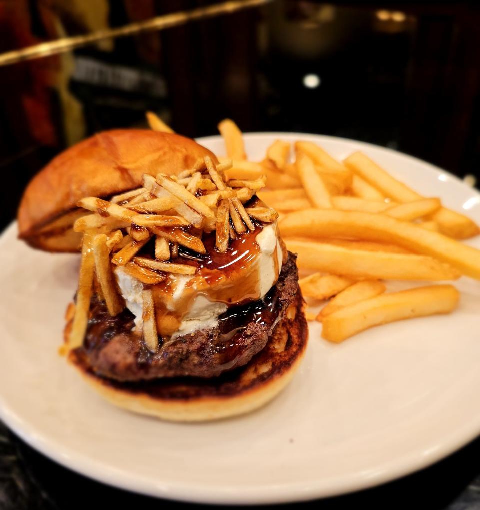 The Root Beer Float Burger created by Minervas for the 2024 Downtown Sioux Falls Burger Battle.