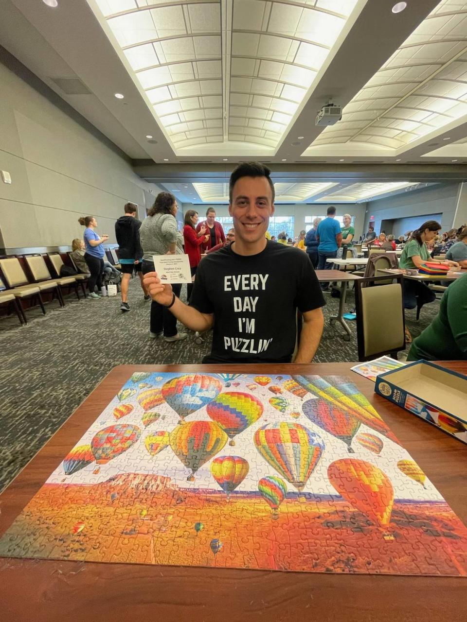 Stephen Crea competed in his first speed puzzling event in February. Now, he is hosting his own competition Saturda in Fort Worth.