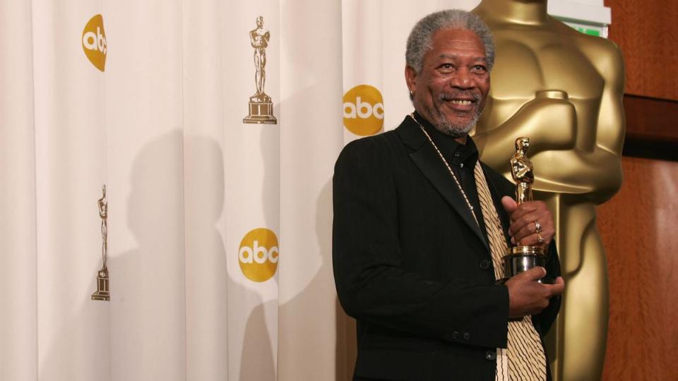 young morgan freeman with oscar