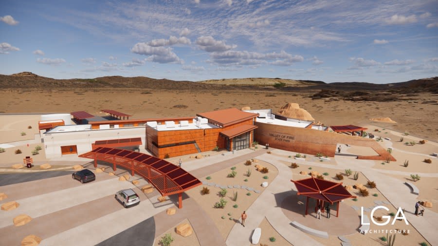 The new visitor center will also boast a larger gift shop, offering a wide array of souvenirs and educational materials for visitors to take home. Additionally, an outdoor amphitheater capable of seating up to 200 visitors will provide a venue for educational programs, ranger-led talks, and special events. (Credit: Nevada State Parks)