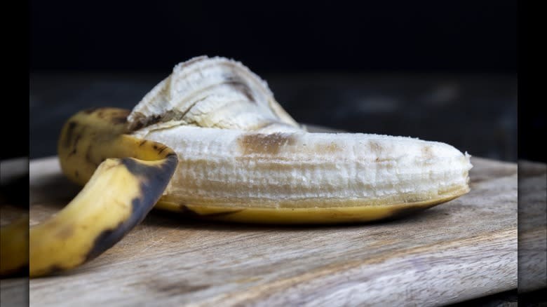 Old blackening banana