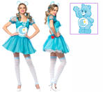 <p>The cute and cuddly cartoons bear no resemblance to this saucy costume, which features a flirty miniskirt and thigh-high leggings.<br><br> (Credit: <a rel="nofollow noopener" href="http://www.partycity.com/product/adult+bedtime+bear+costume+care+bears.do?refType=&navSet=110777" target="_blank" data-ylk="slk:PartyCity.com;elm:context_link;itc:0;sec:content-canvas" class="link ">PartyCity.com</a>/Disney) </p>