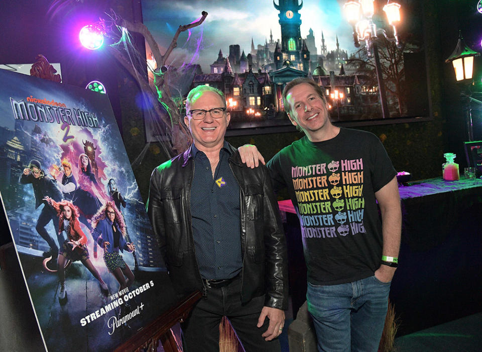 Monster High 2 Director and Executive Producer Todd Holland stops for a picture with Executive Producer Adam Bonnett at Nickelodeon and Paramount+’s “We Couldn’t Wait for Halloween! Party at Nickelodeon Animation Studio on Thursday, September 28.