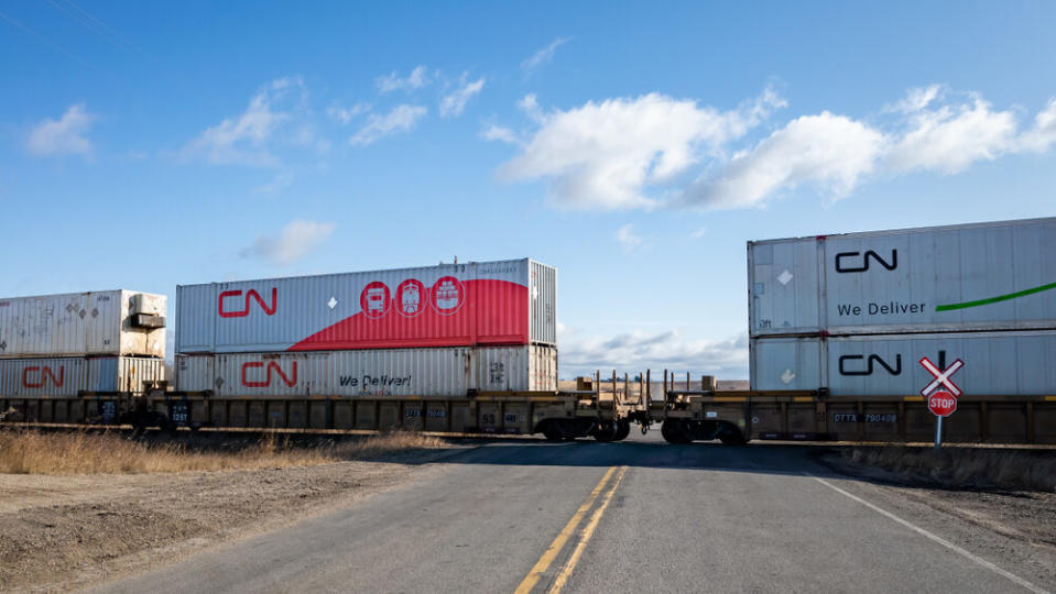 CN reported its third-quarter 2023 earnings on Tuesday. (Photo: Shutterstock/LukasKrbec)