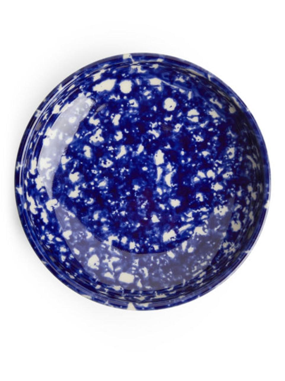 2) Blue specked plate, £6