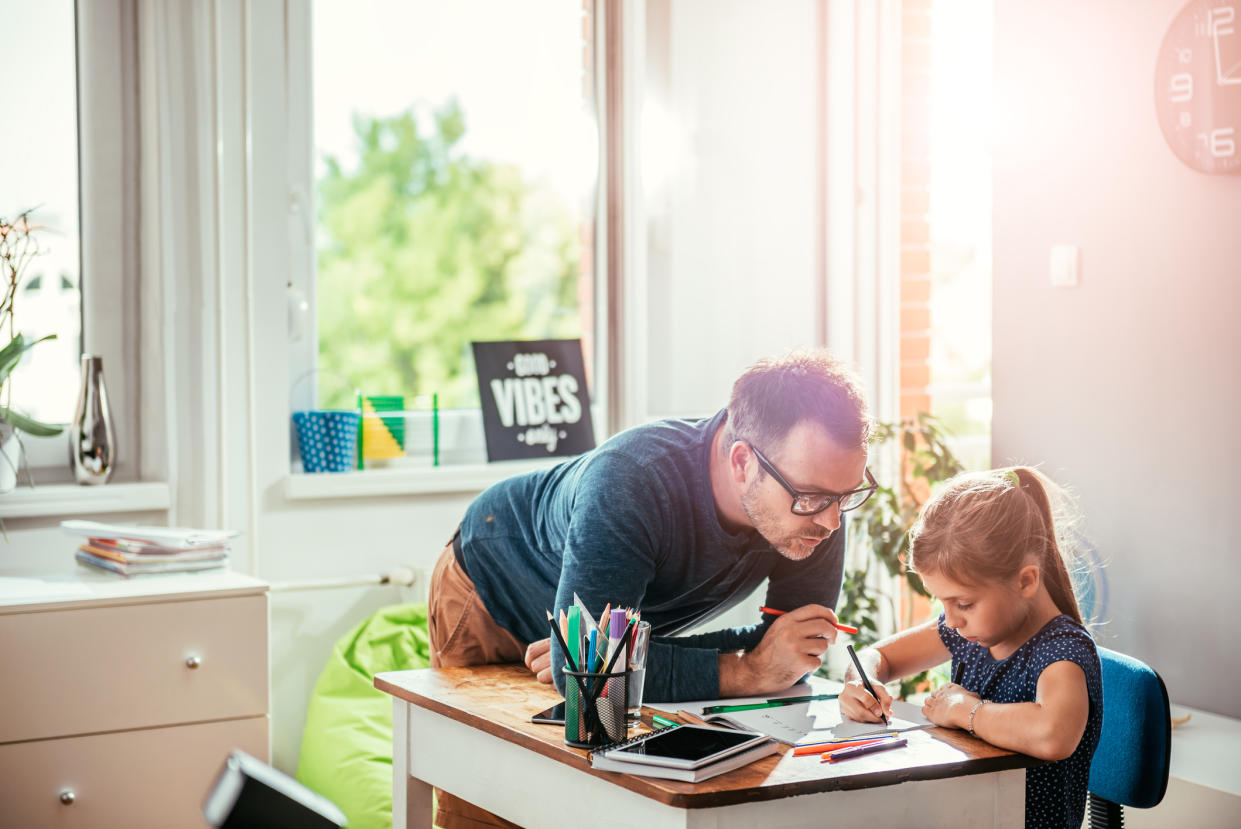 Parents have suddenly found themselves thrust into the role of teacher. (Getty Images)