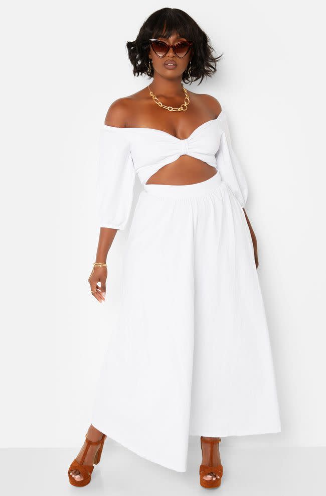 Rebdolls You Got It Babe Puff Sleeve Skater Maxi Dress