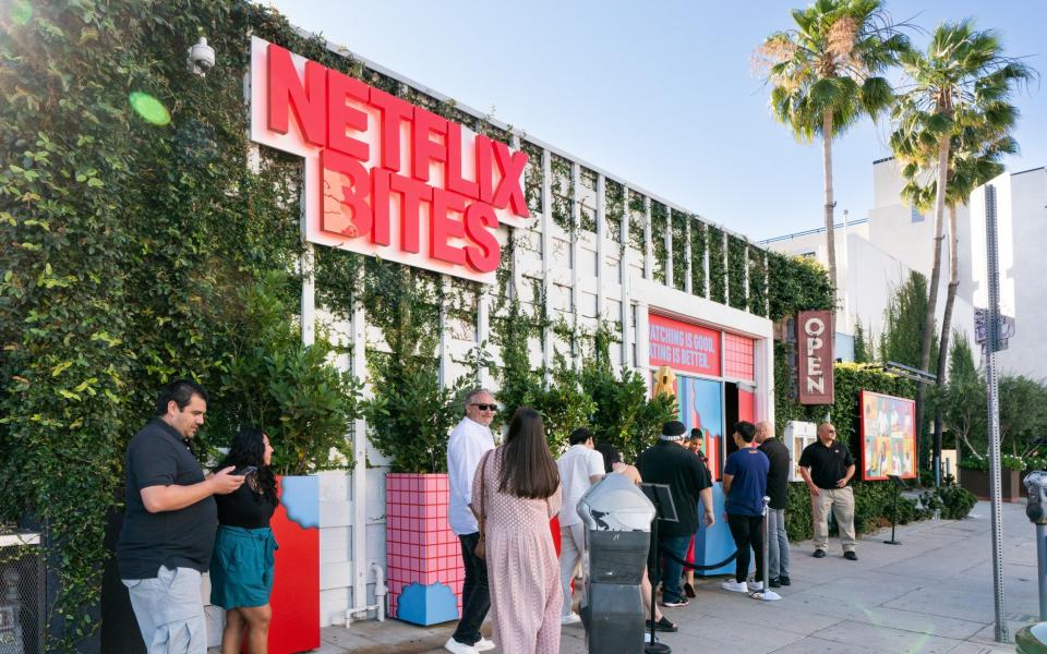 A Netflix-themed pop-up restaurant in Los Angeles, July 2023