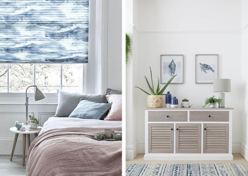 Photo credit: L: House Beautiful, R: Dunelm 