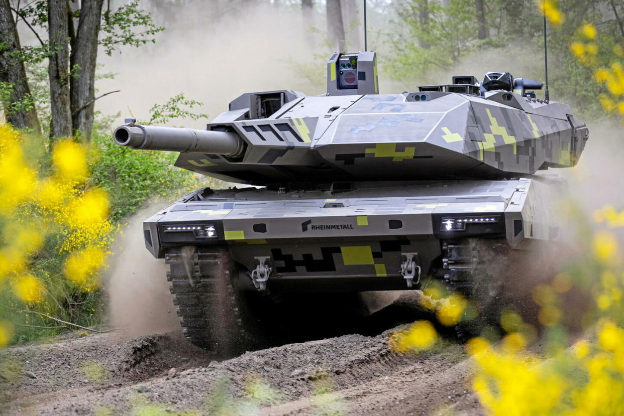 Le char KF51 de Rheinmetall est l'un des blindés européens les plus modernes. Le groupe allemand a rejoint le projet MGCS, aux côtés de son compatriote Krauss-Maffei Wegmann et du français Nexter.  - Credit:Rheinmetall