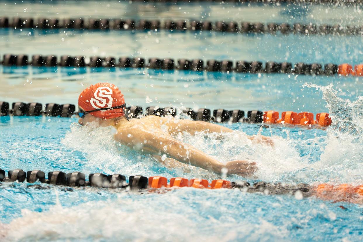 Susquehannock's Tyler Wright finished 15th in the 100 fly at the PIAA Class 2A swimming championships.