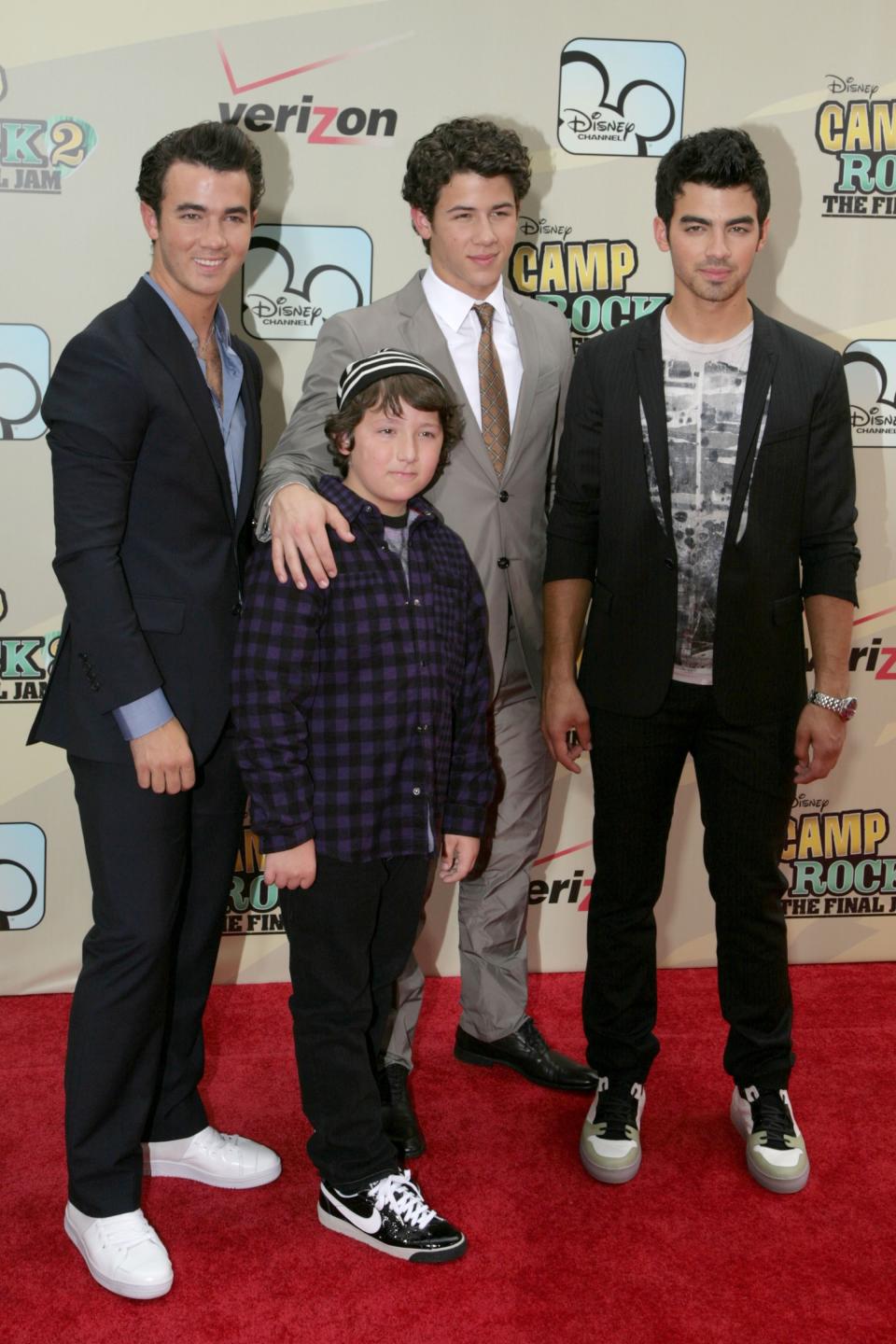 Kevin Jonas, Frankie Jonas, Nick Jonas and Joe Jonas attend Disney Channel Hosts "Camp Rock 2: The Final Jam"