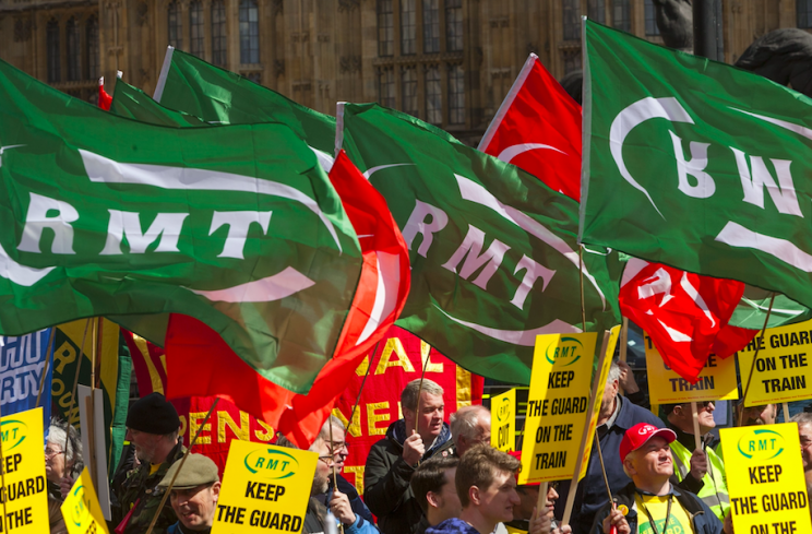 Workers are striking over plans to take guards off trains (Rex)