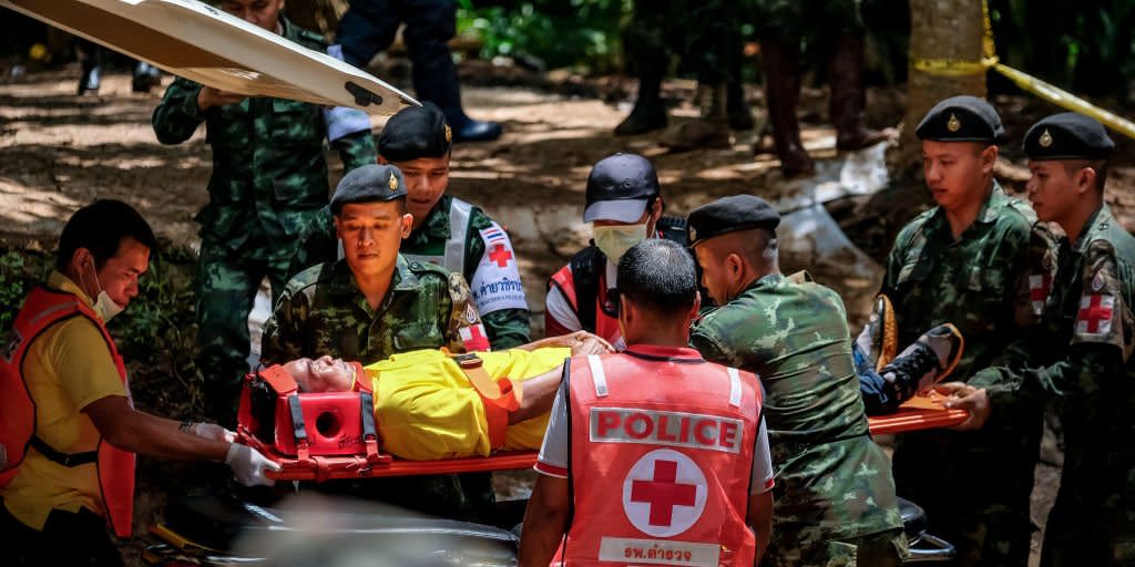 thailand cave rescue practice