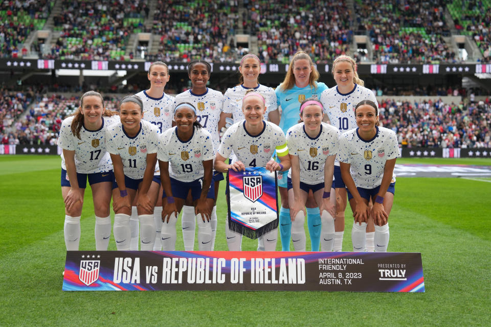 The USWNT roster is taking shape ahead of the 2023 World Cup, and the starting lineup is coming together. (Photo by Brad Smith/USSF/Getty Images).