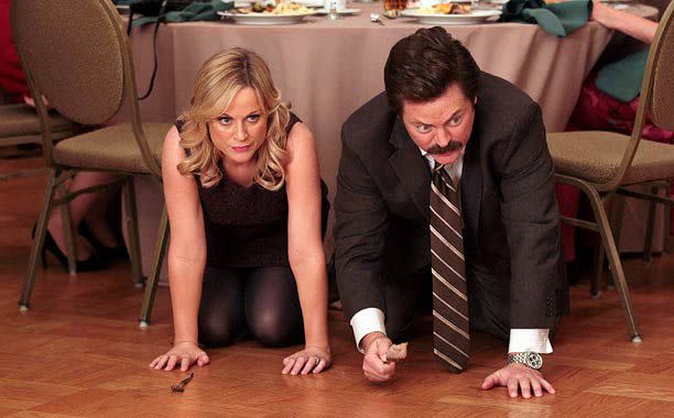 Chris Haston/NBC Amy Poehler and Nick Offerman on 'Parks and Recreation'