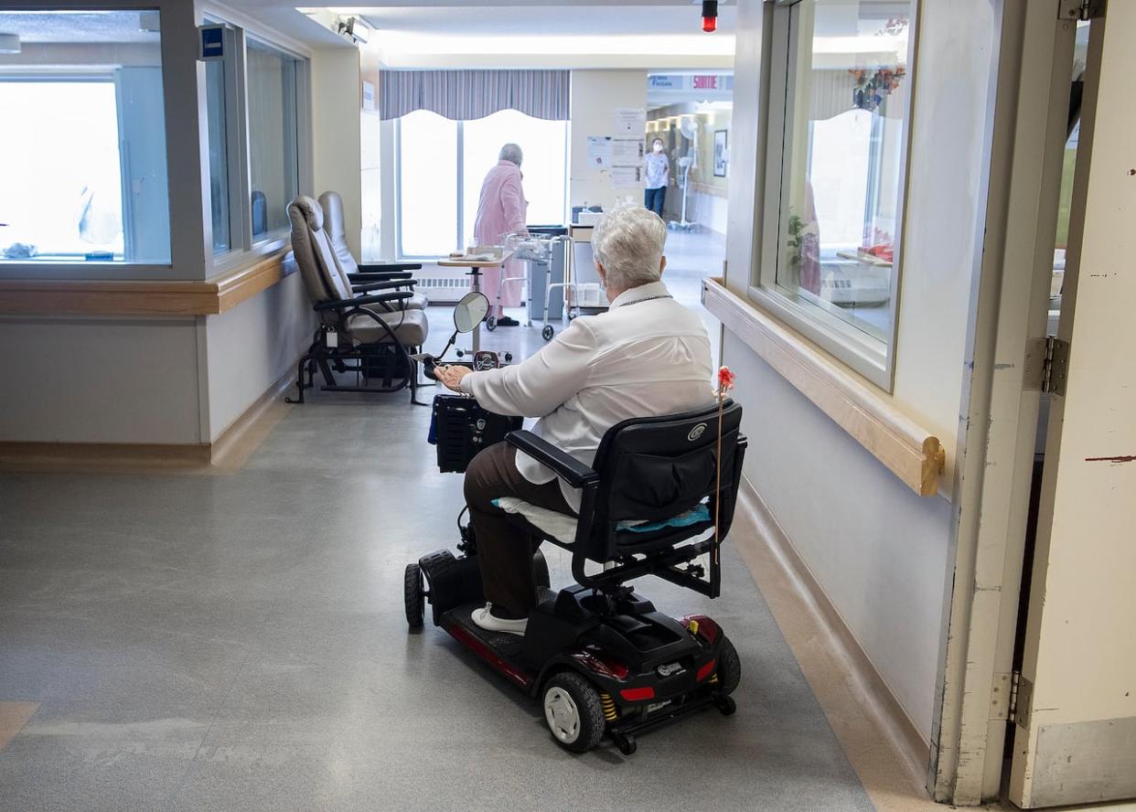 Long-term care staff at some P.E.I. facilities are being reassigned to new units to deal with staffing shortages. (Graham Hughes/The Canadian Press - image credit)