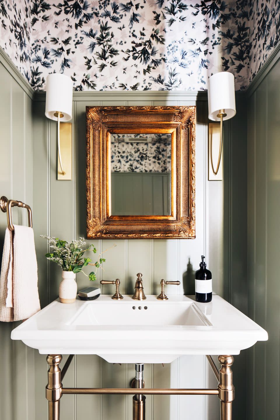 powder room designed by jean stoffer design