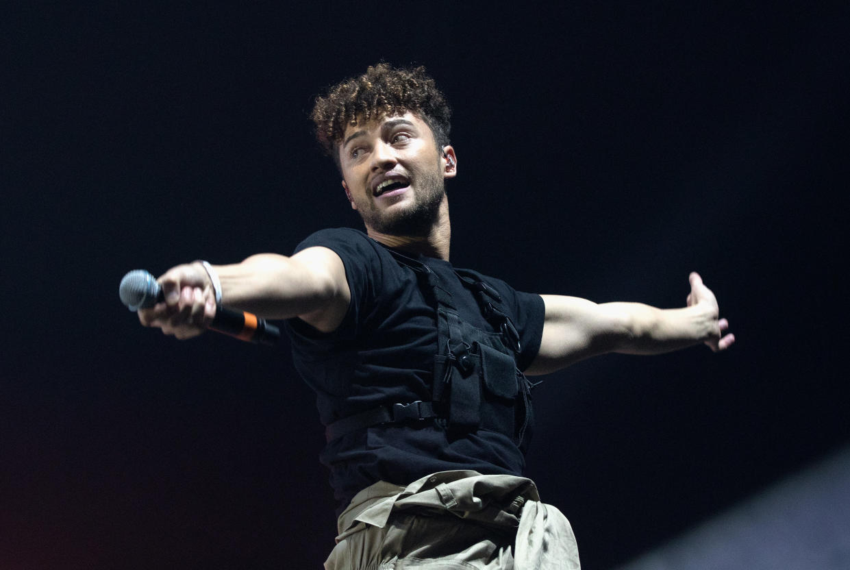 Myles Stephenson of the band Rak-Su performs at Kiss Haunted House Party 2018 at The SSE Arena, Wembley on October 26, 2018 in London, England.  (Photo by Jo Hale/Redferns)