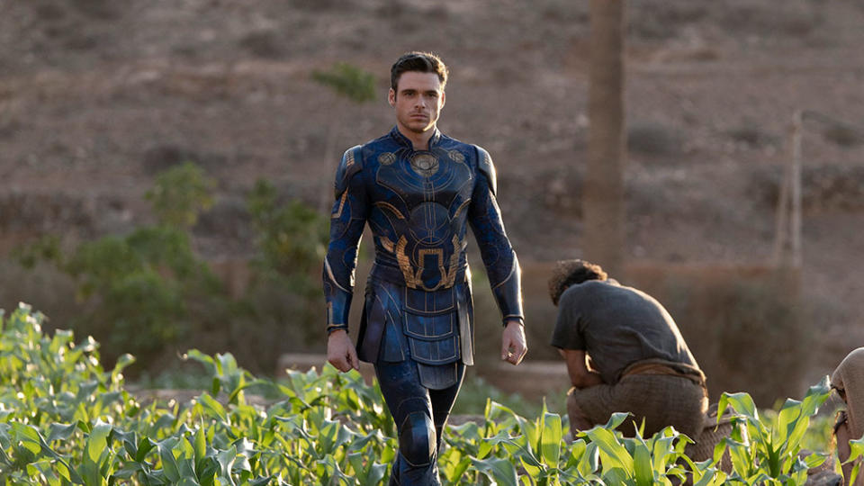 Richard Madden plays the powerful - and crucially Scottish - superhero Ikaris in 'Eternals'. (Marvel/Disney)