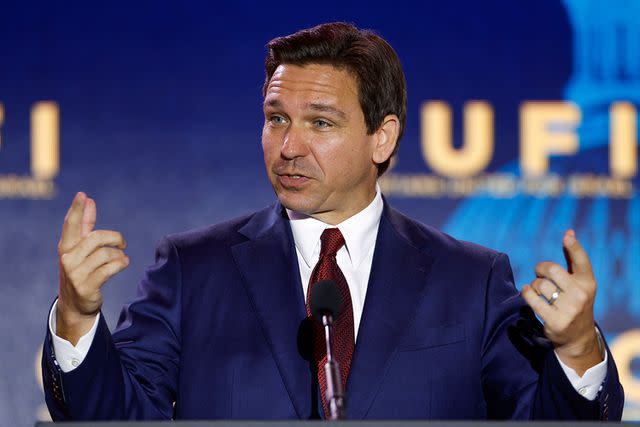 <p>Anna Moneymaker/Getty</p> Ron DeSantis