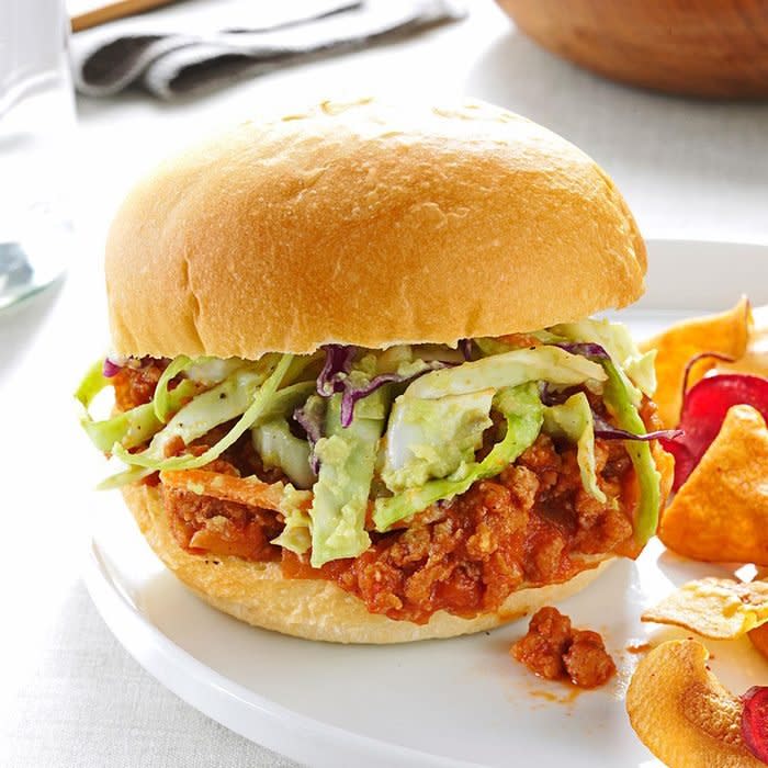 Turkey Sloppy Joes With Avocado Slaw Exps167565 Sd2847494d02 13 5bc Rms