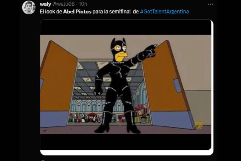 La reacción por el look de Abel Pintos en redes sociales no lo perdonaron (Captura Twitter)