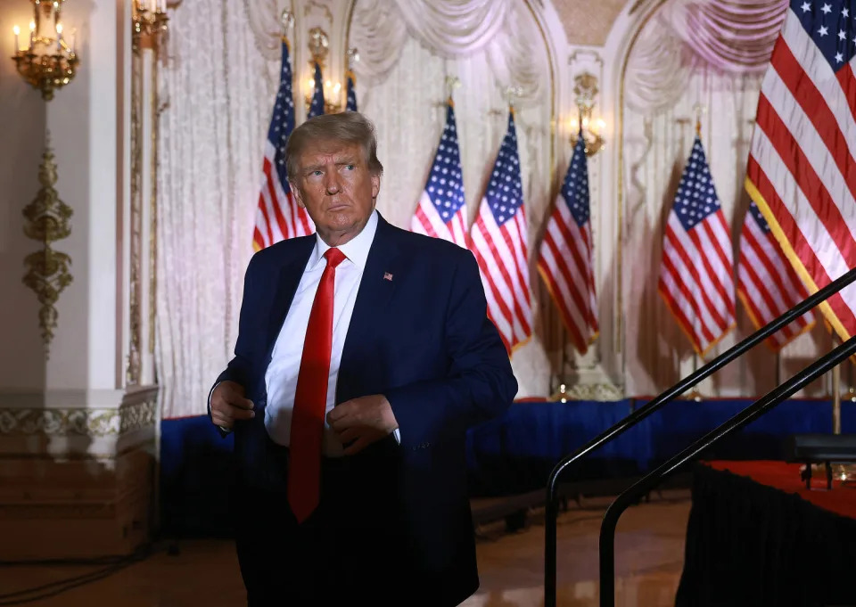 Former U.S. President Donald Trump Makes An Announcement At His Florida Home (Joe Raedle / Getty Images)