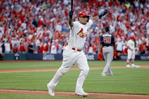 聖路易紅雀續約下鐵捕莫里納（Yadier Molina）。法新社