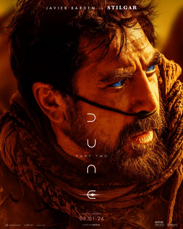 Javier Bardem Dune Part Two poster