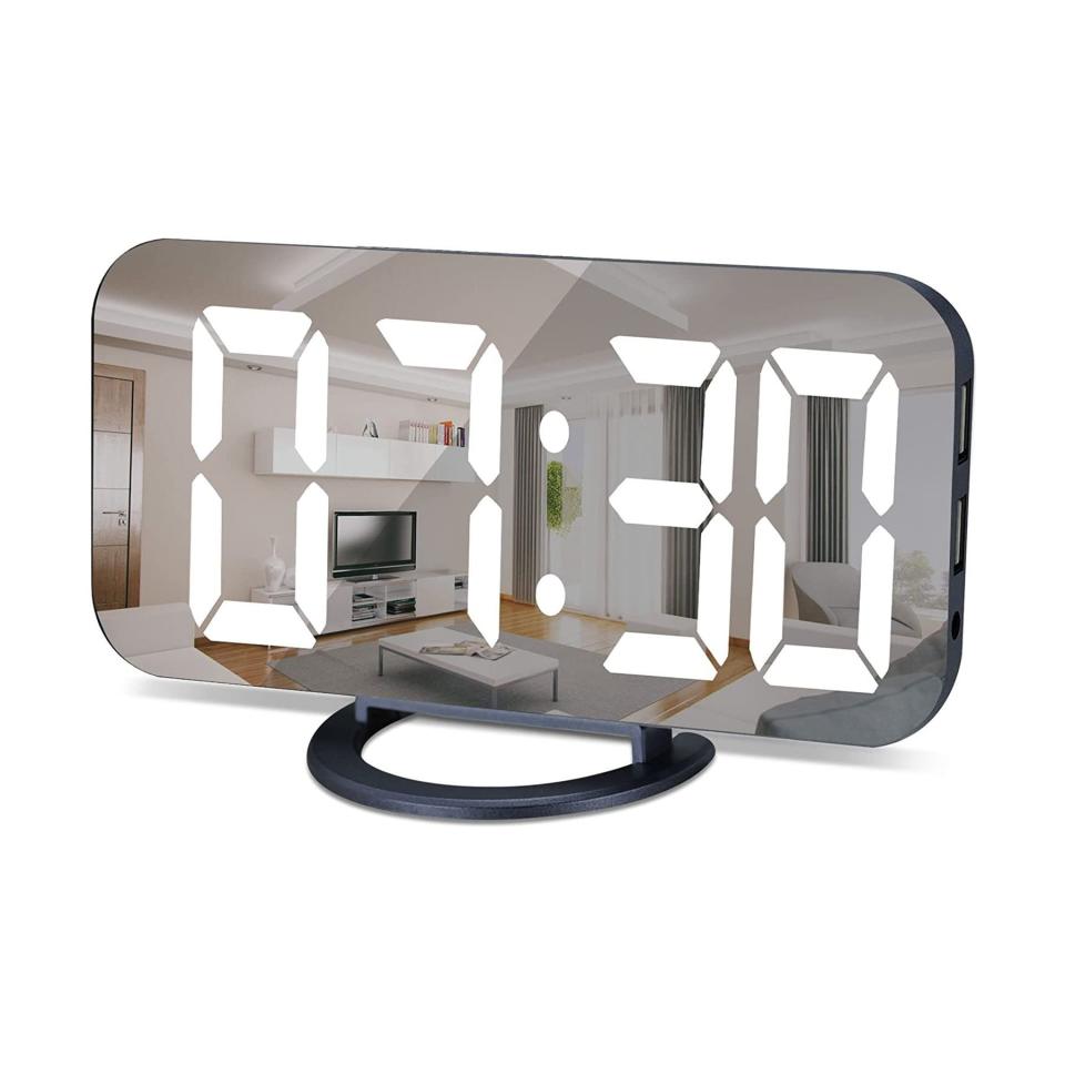 24) Mirror Digital Clock