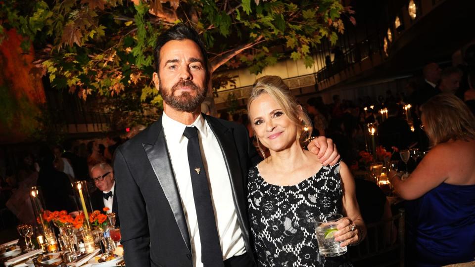 new york, new york october 05 justin theroux and amy sedaris attend the new york city ballets 2023 fall gala at the david h koch theatre at lincoln center on october 05, 2023 in new york city photo by jared siskinpatrick mcmullan via getty images