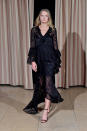 <p>A black lace and ruffle dress at Rachel Zoe. (Photo: Getty Images) </p>