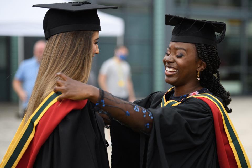 Achieving at least a 2.1 degree class was found to have a much higher payoff at more selective universities. Photo: Oli Scarff/AFP via Getty Images