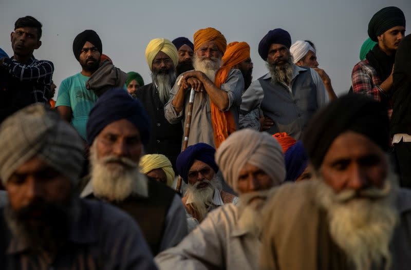 Protest against newly passed farm bills near Delhi