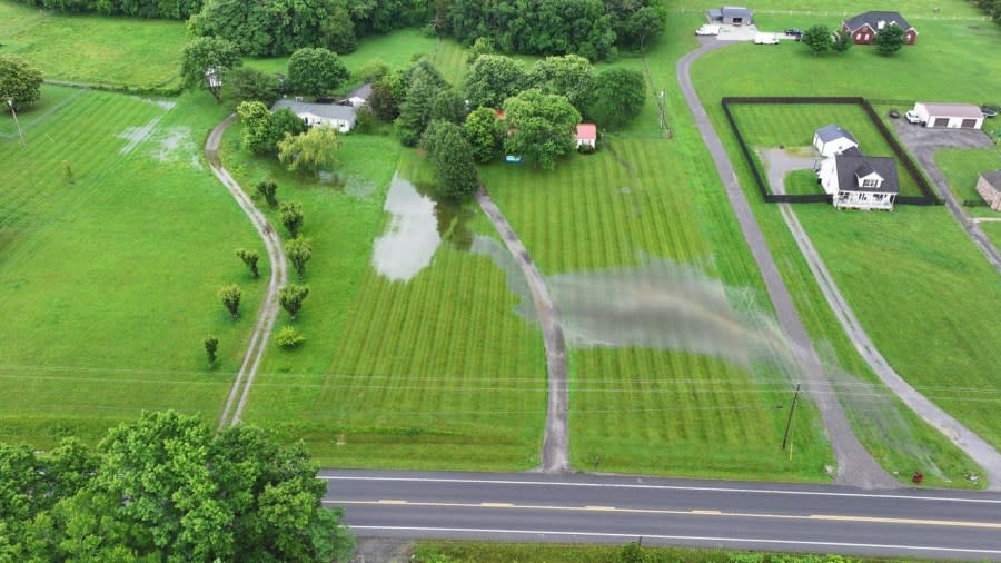 Flooding in Castalian Springs (Courtesy: Jared Ambrose)