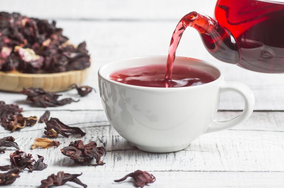 Hibiscus tea can be a very relaxing herbal tea that works like an Ayurvedic tonic for irregular periods. Drinking hibiscus tea can also help alleviate menopausal symptoms such as hot flushes