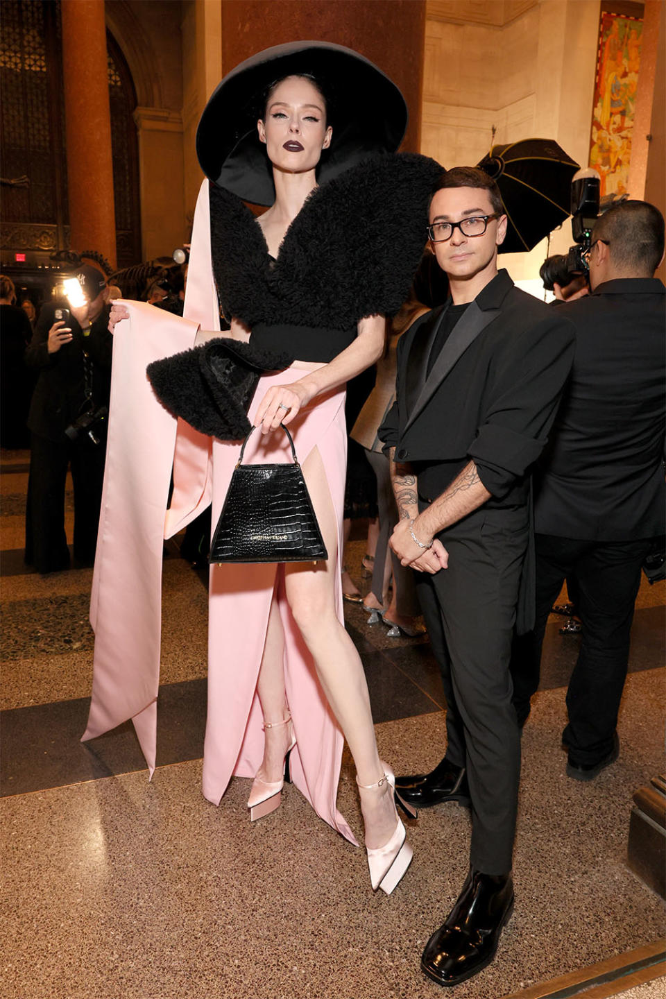 Coco Rocha and Christian Siriano attend the 2023 CFDA Fashion Awards at American Museum of Natural History on November 06, 2023 in New York City.