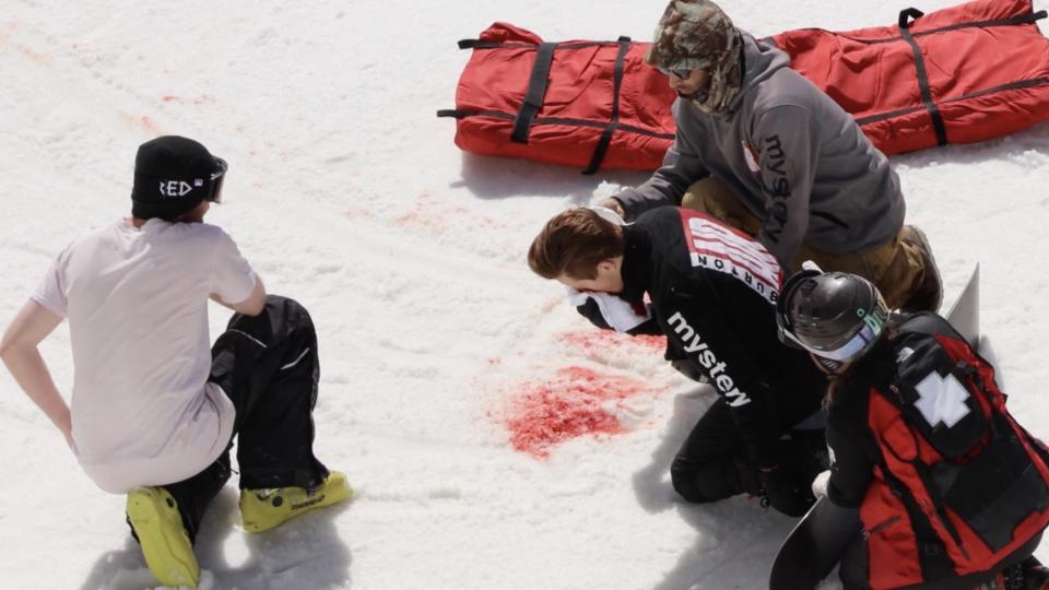 Shaun White was injured during a training run in New Zealand.