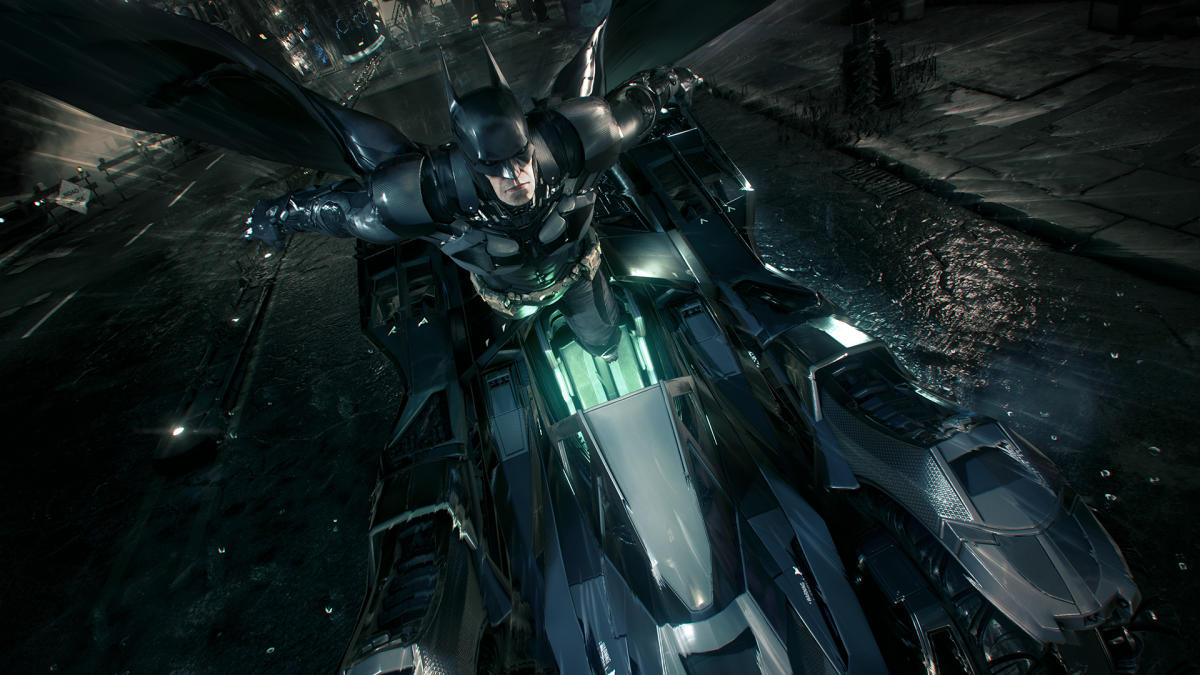 It's hilariously hard to get a hang of driving the Batmobile in the new ' Batman' video game