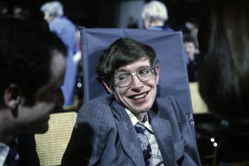 Cosmologist Stephen Hawking on Oct. 10, 1979 in Princeton, New Jersey.