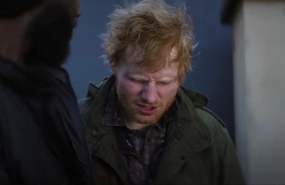 Sheeran in the trailer (Paramount)