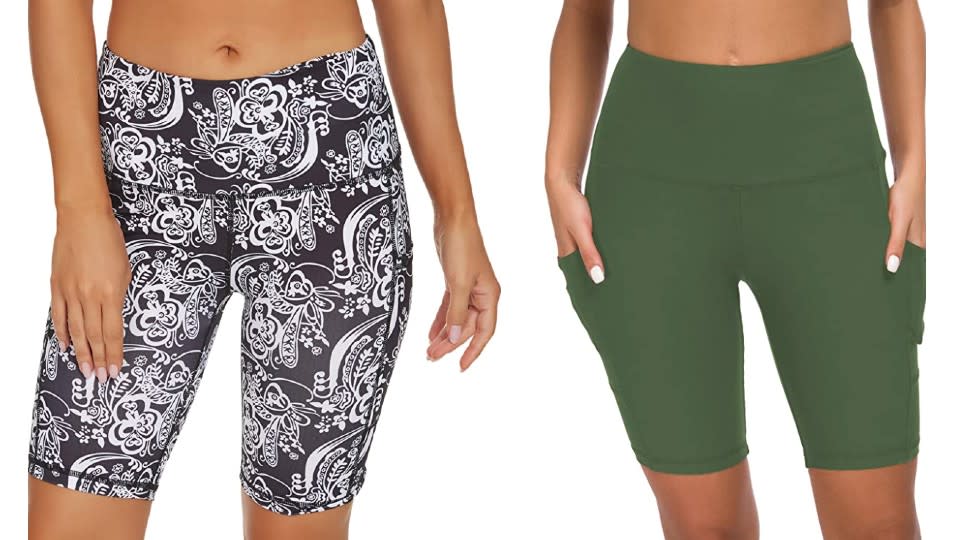 Custer&#39;s Night High Waist Out Pocket Yoga Pants Tummy Control Workout Running - Amazon, from $55